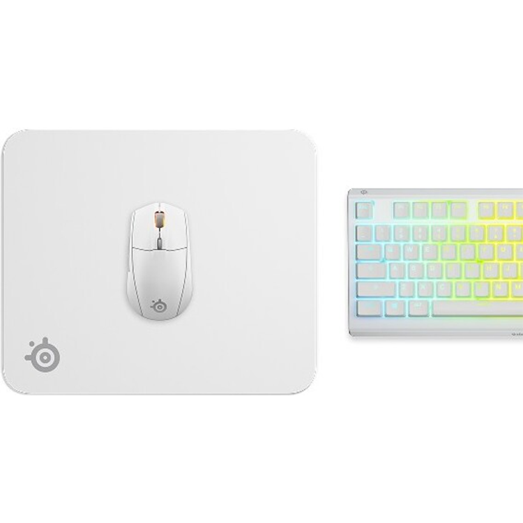 خرید موس پد SteelSeries QcK - سایز مدیوم - سفید